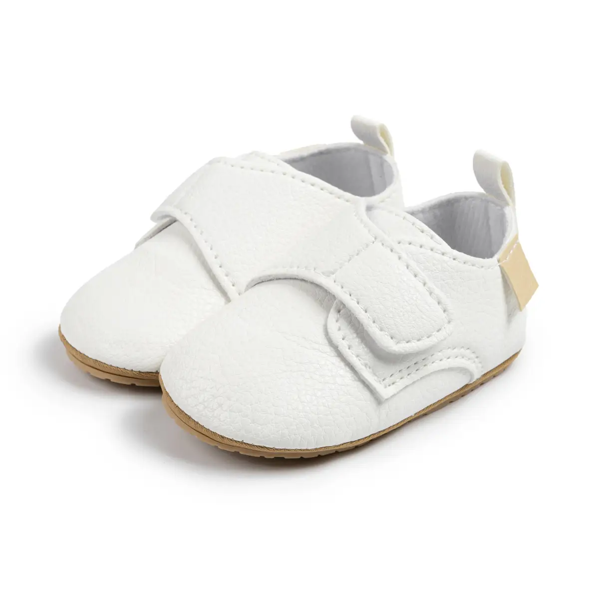 White Non-Slip Soft Baby Shoes for 0-1 Years