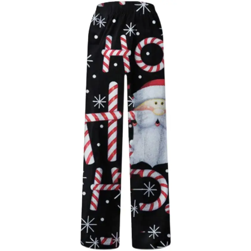 2022 Christmas Style Christmas Pants Black Candy Design - Image 16