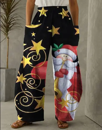 2022 Christmas Style Christmas Pants Black Candy Design — feature 10