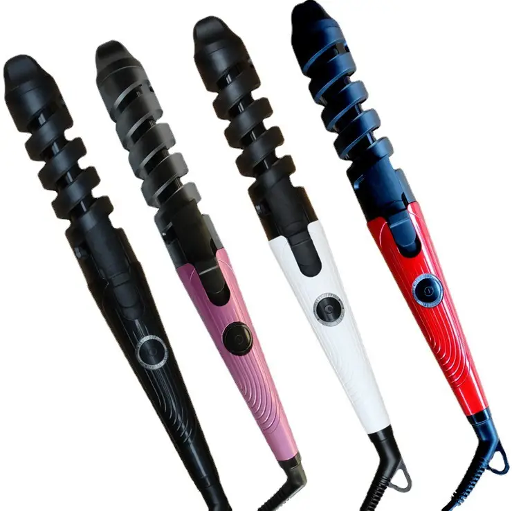 Sungdin Ceramic Spiral Curling Iron Pink - Image 2