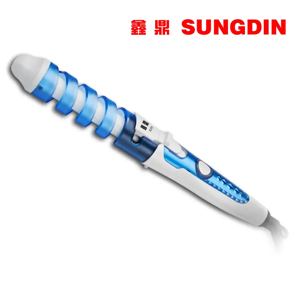 Sungdin Ceramic Spiral Curling Iron Pink - Image 3