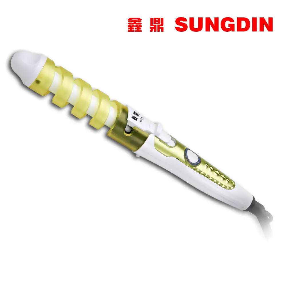 Sungdin Ceramic Spiral Curling Iron Pink - Image 4