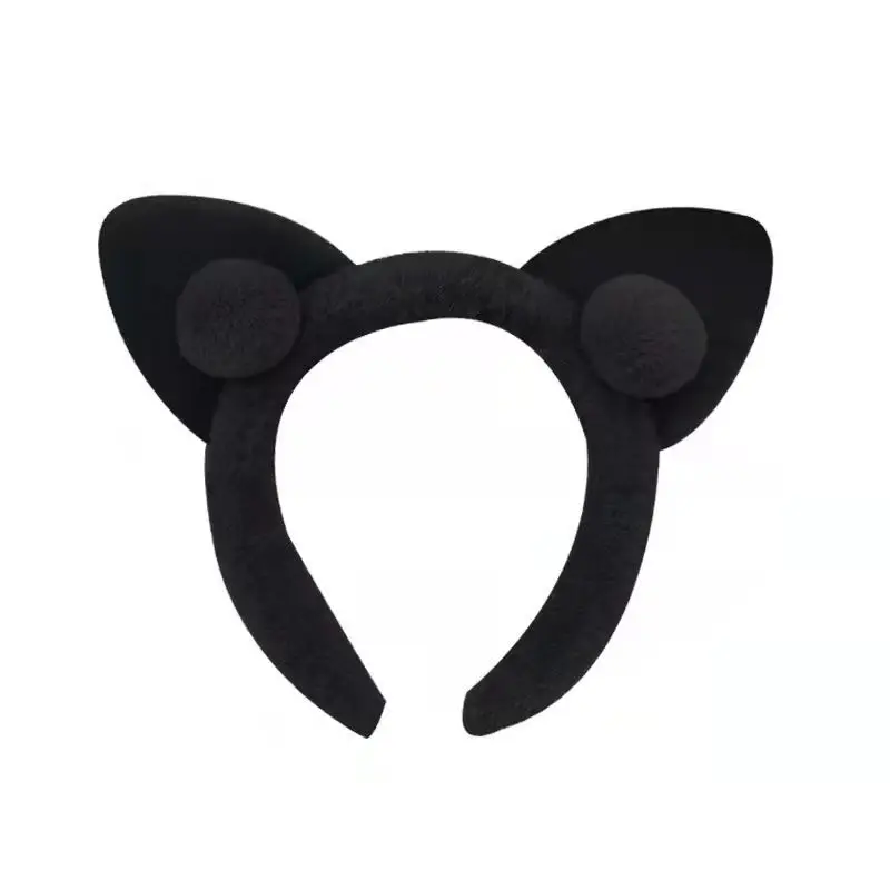 Plush Cat Ear Headband for Girls Boys Soft Winter Accessories - Image 10