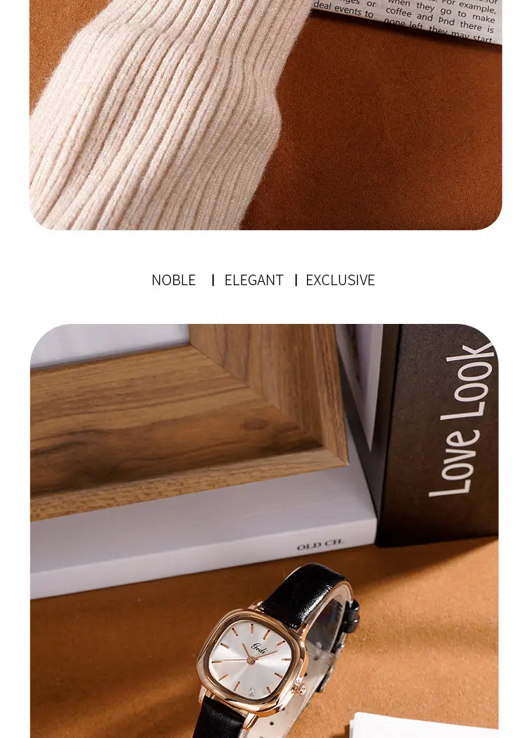 Women's Brown Leather Belt Watch with Small Dial — feature 10