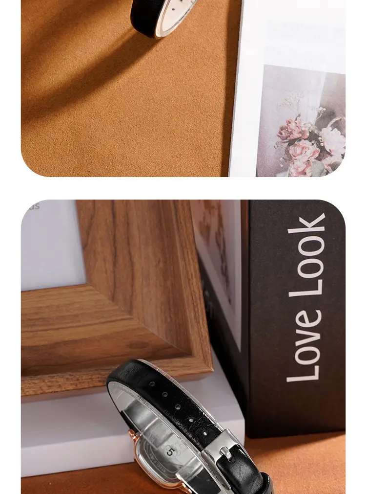 Women's Brown Leather Belt Watch with Small Dial — feature 11