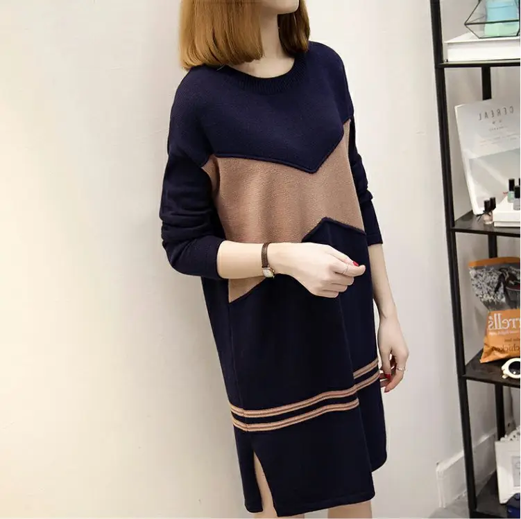 Plus Size Velvet Mid-Length Sweatshirt Dress 2025 - Image 4