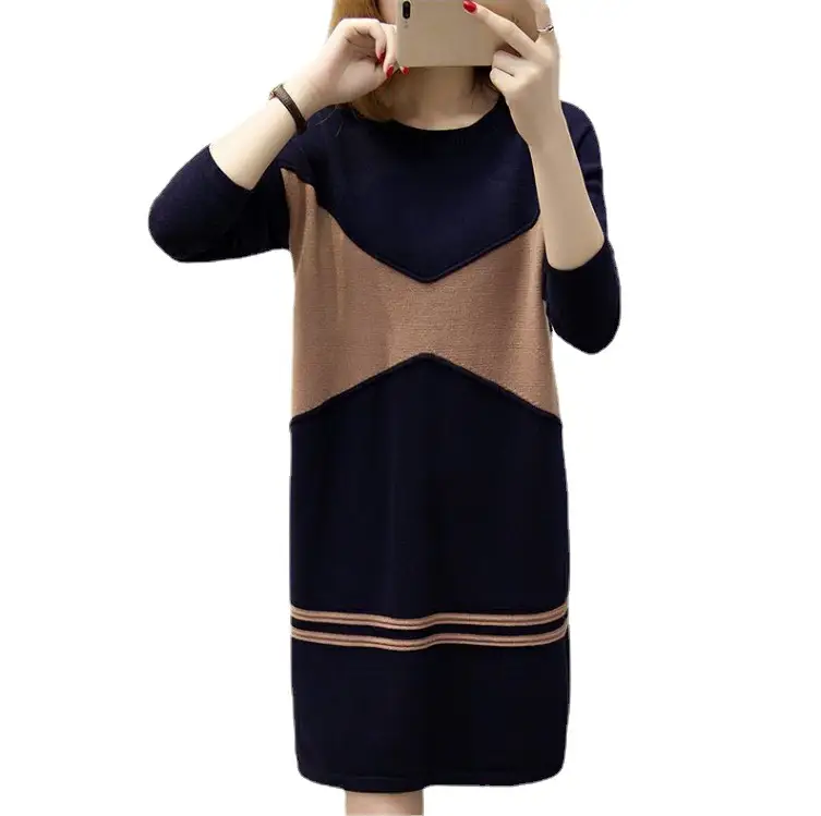 Plus Size Velvet Mid-Length Sweatshirt Dress 2025 - Image 5