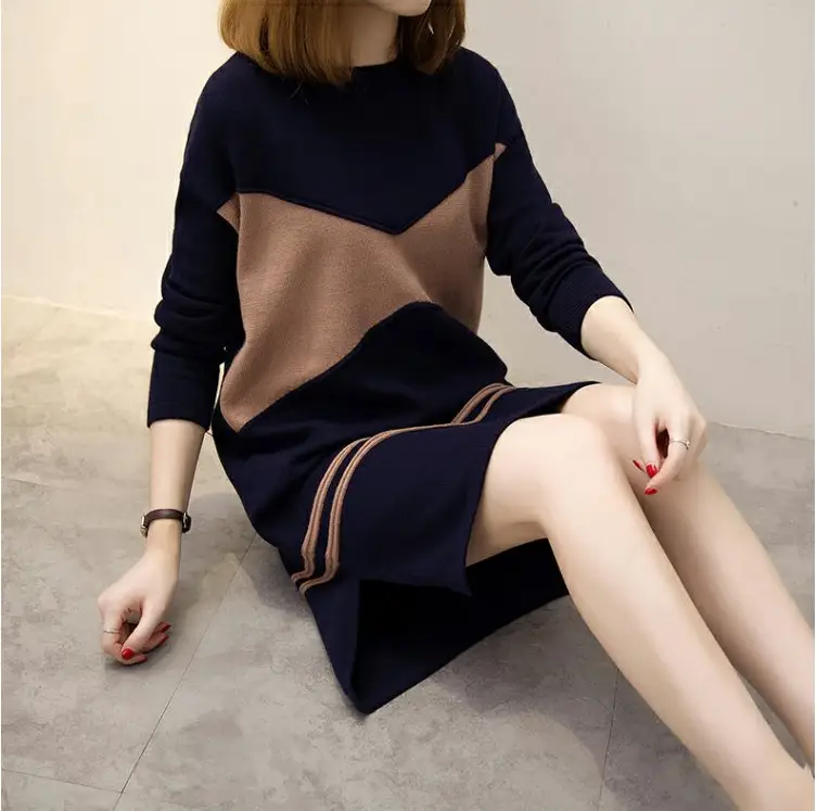 Plus Size Velvet Mid-Length Sweatshirt Dress 2025 — feature 1