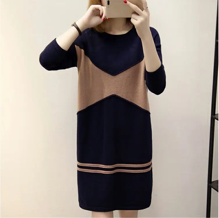 Plus Size Velvet Mid-Length Sweatshirt Dress 2025 — feature 3