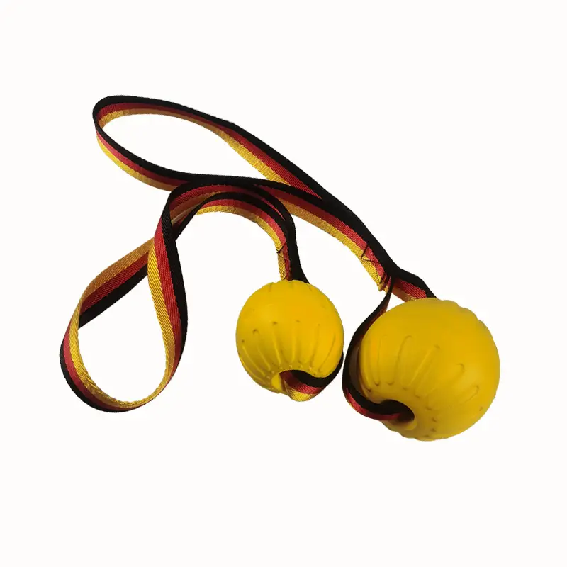 Dropshipping Dog Toy Ball Large Ring Small Dog Pet Supplies Eva Pull Ring Frisbee with Rope Pet Toy