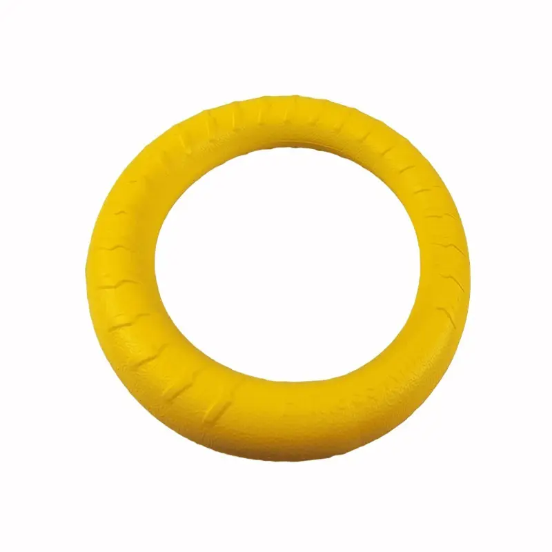 Dropshipping Dog Toy Ball Large Ring Small Dog Pet Supplies Eva Pull Ring Frisbee with Rope Pet Toy
