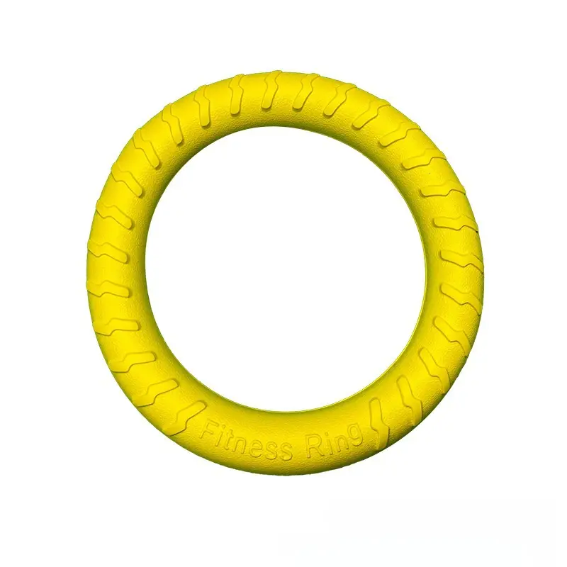 Dropshipping Dog Toy Ball Large Ring Small Dog Pet Supplies Eva Pull Ring Frisbee with Rope Pet Toy