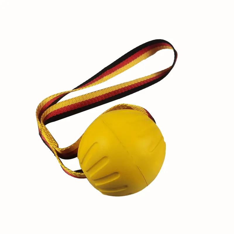 Dropshipping Dog Toy Ball Large Ring Small Dog Pet Supplies Eva Pull Ring Frisbee with Rope Pet Toy