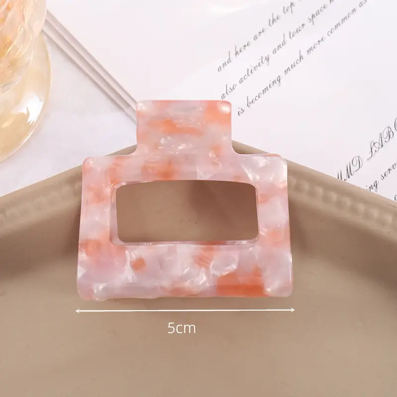 Square Acrylic Hair Grab Clip for Women 5cm