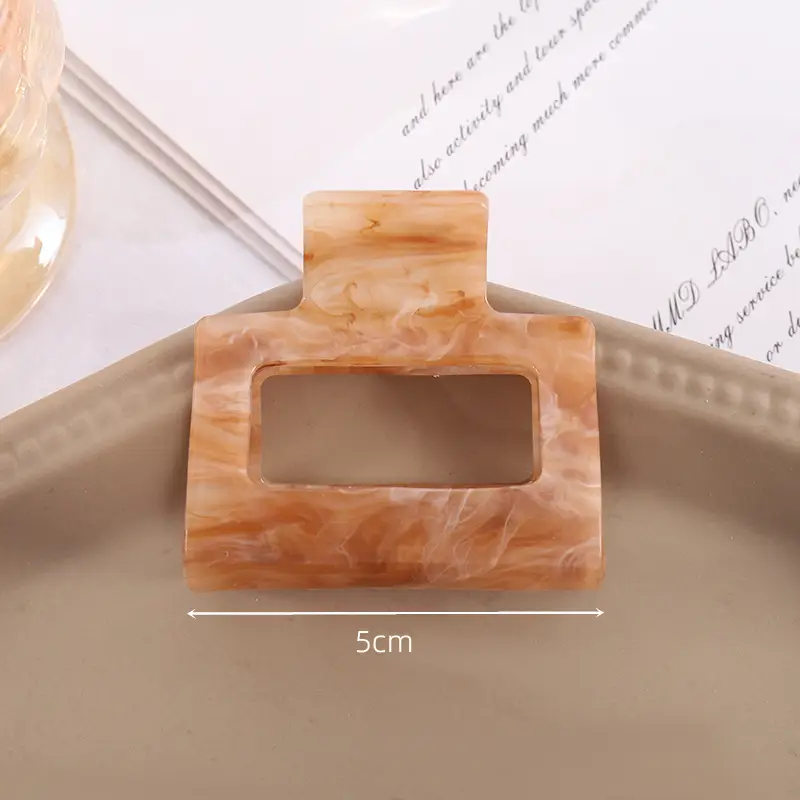 Square Acrylic Hair Grab Clip for Women 5cm