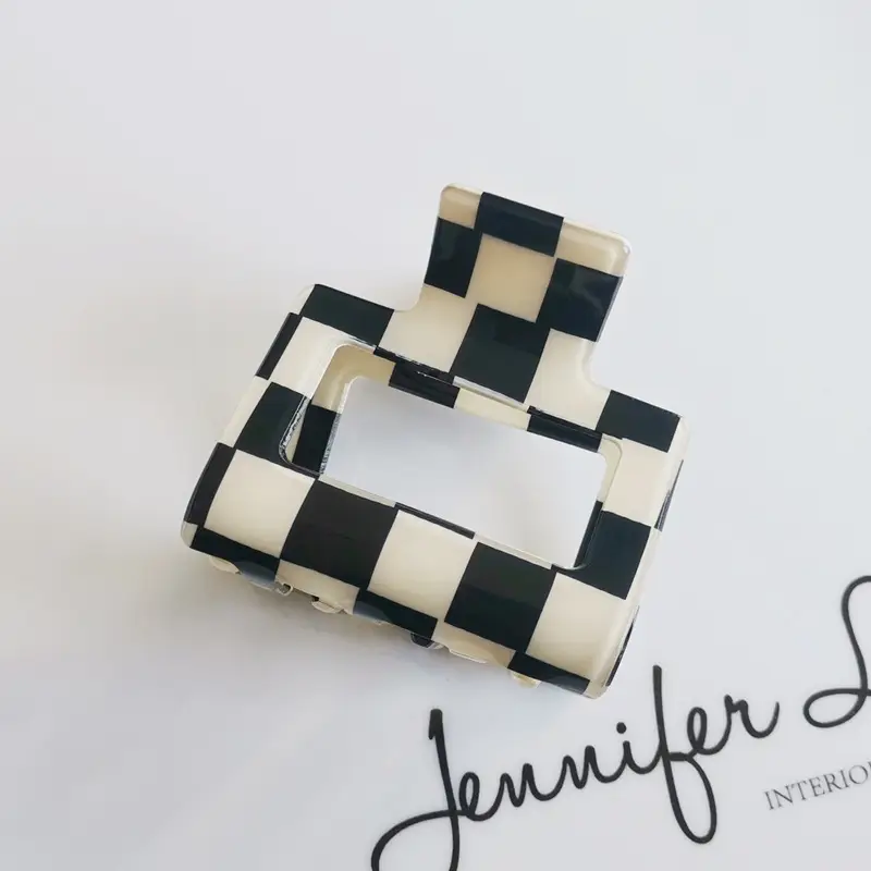Square Acrylic Hair Grab Clip for Women 5cm