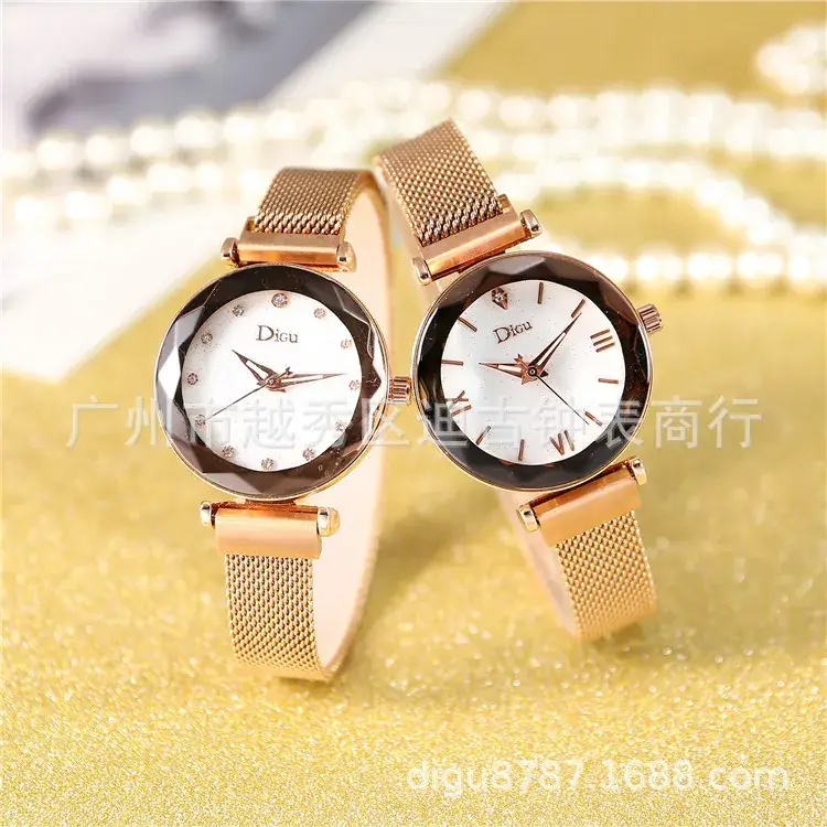 Women's White Ceramic Roman Rhinestone Watch - Image 6