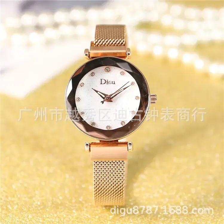Women's White Ceramic Roman Rhinestone Watch - Image 4