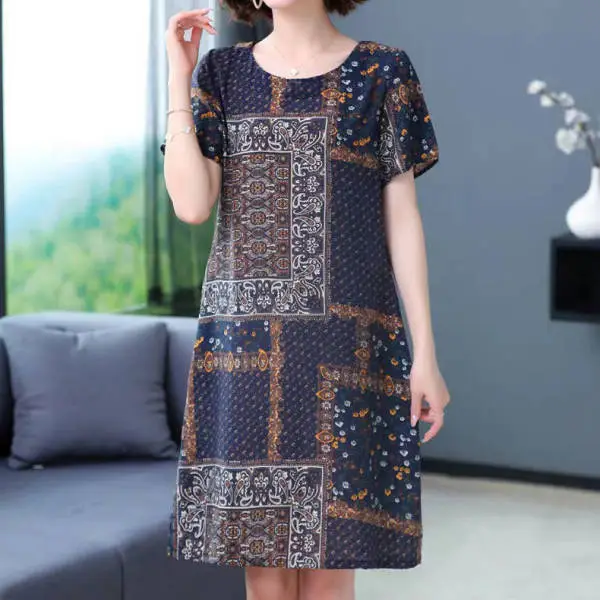 50yo Western Dress Slimming Elegant Women - Image 4