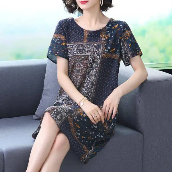 50yo Western Dress Slimming Elegant Women - Image 6