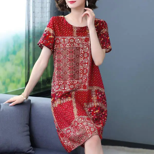50yo Western Dress Slimming Elegant Women - Image 7