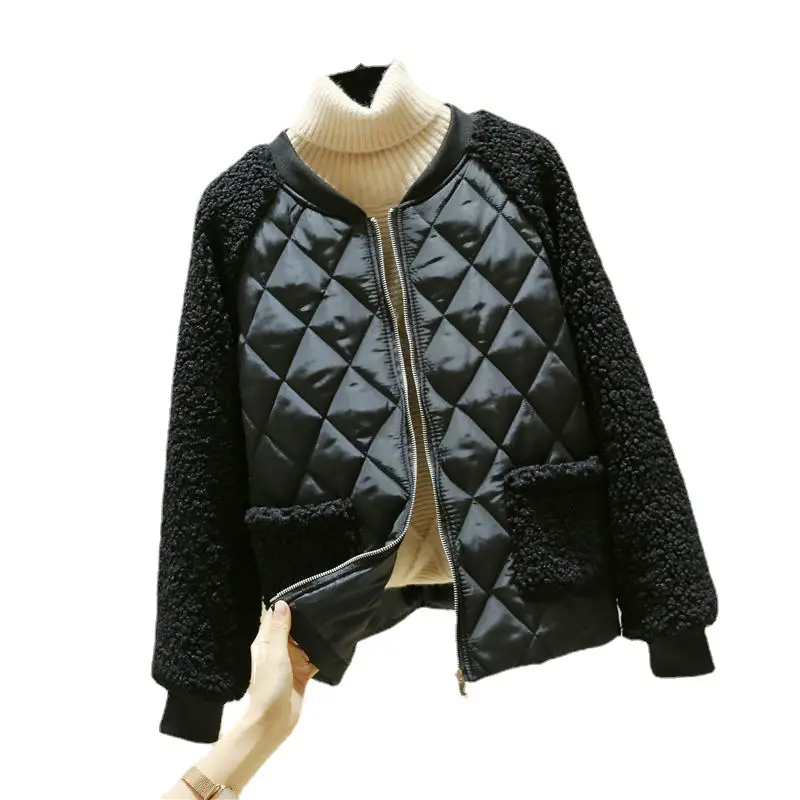 Women Lightweight Quilted Cotton Jacket White Winter - Image 8