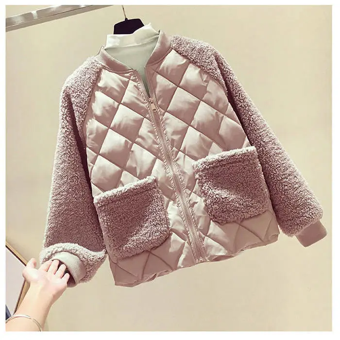 Women Lightweight Quilted Cotton Jacket White Winter — feature 6