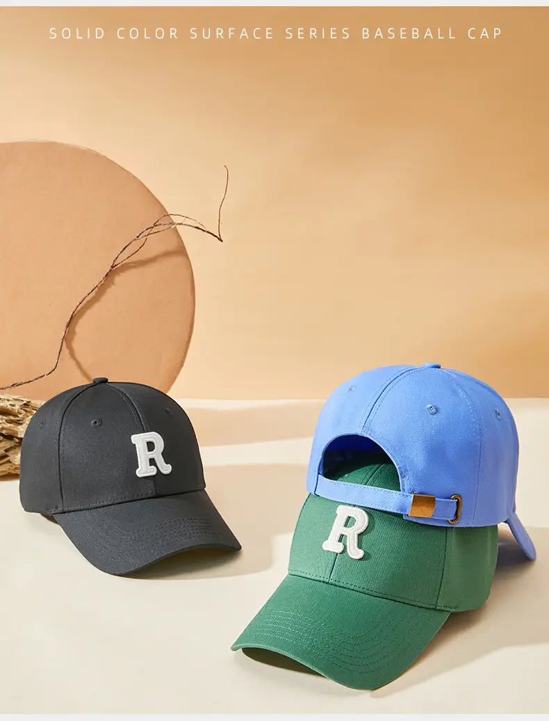 2025 Korean Letter Embroidered Yellow Baseball Cap — feature 20