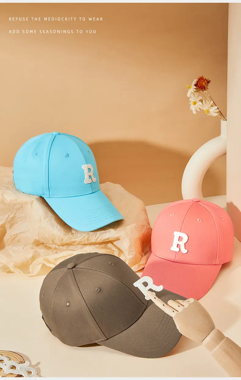 2025 Korean Letter Embroidered Yellow Baseball Cap — feature 23