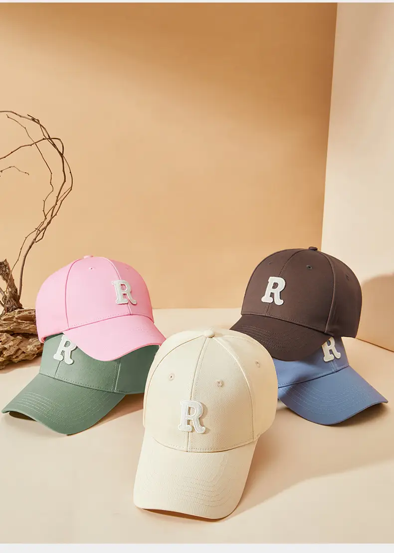 2025 Korean Letter Embroidered Yellow Baseball Cap — feature 24
