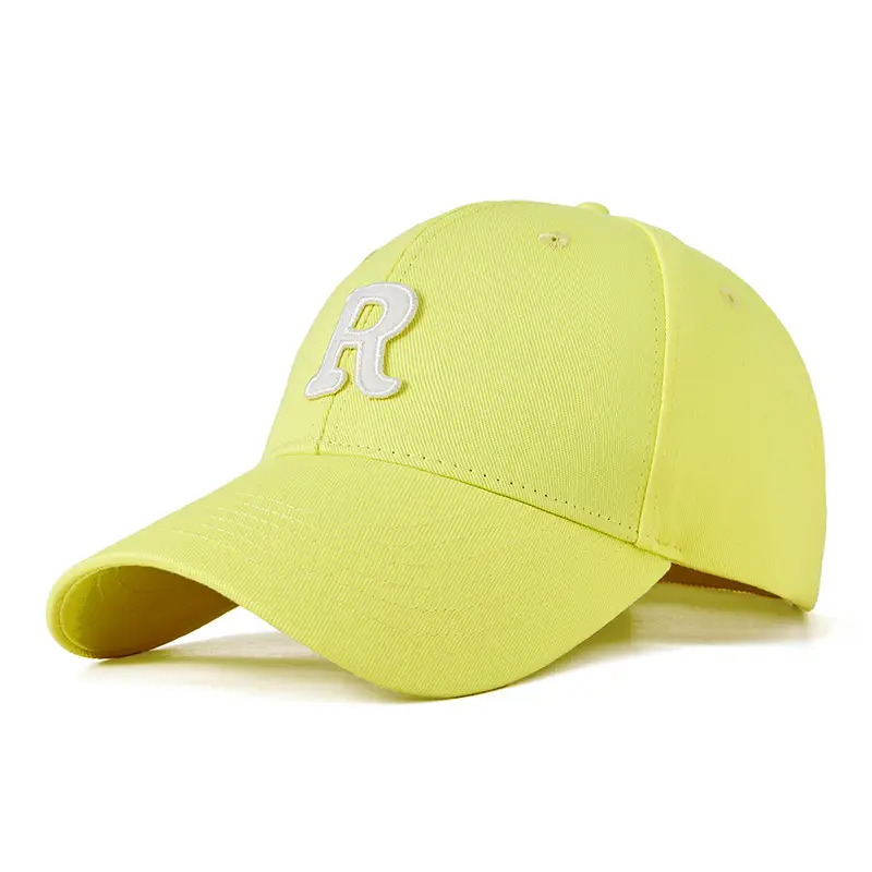 2025 Korean Letter Embroidered Yellow Baseball Cap - Image 2