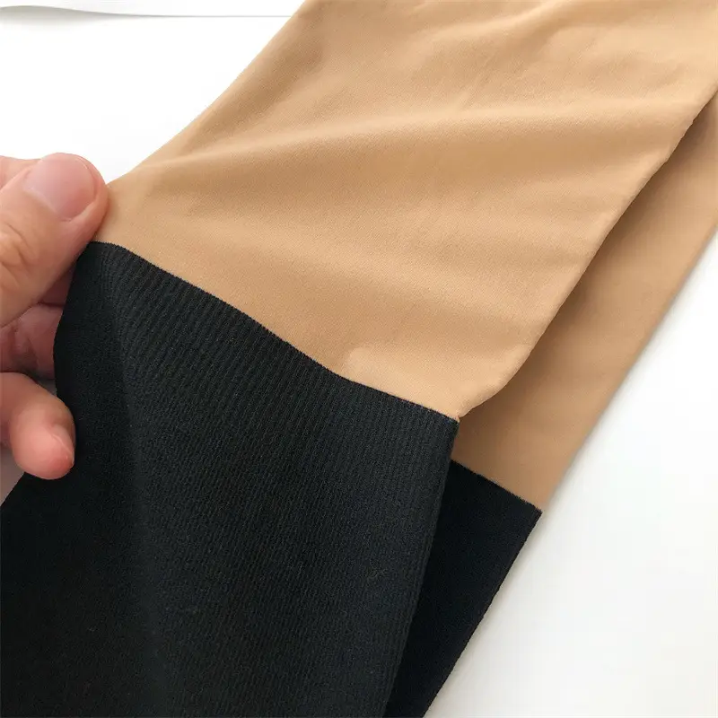 Double Layer Velvet Leg Artistic Black Silk Pantyhose — feature 15