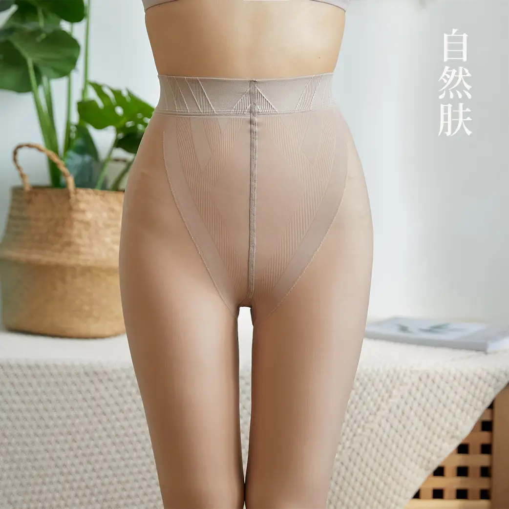 Double Layer Velvet Leg Artistic Black Silk Pantyhose - Image 9