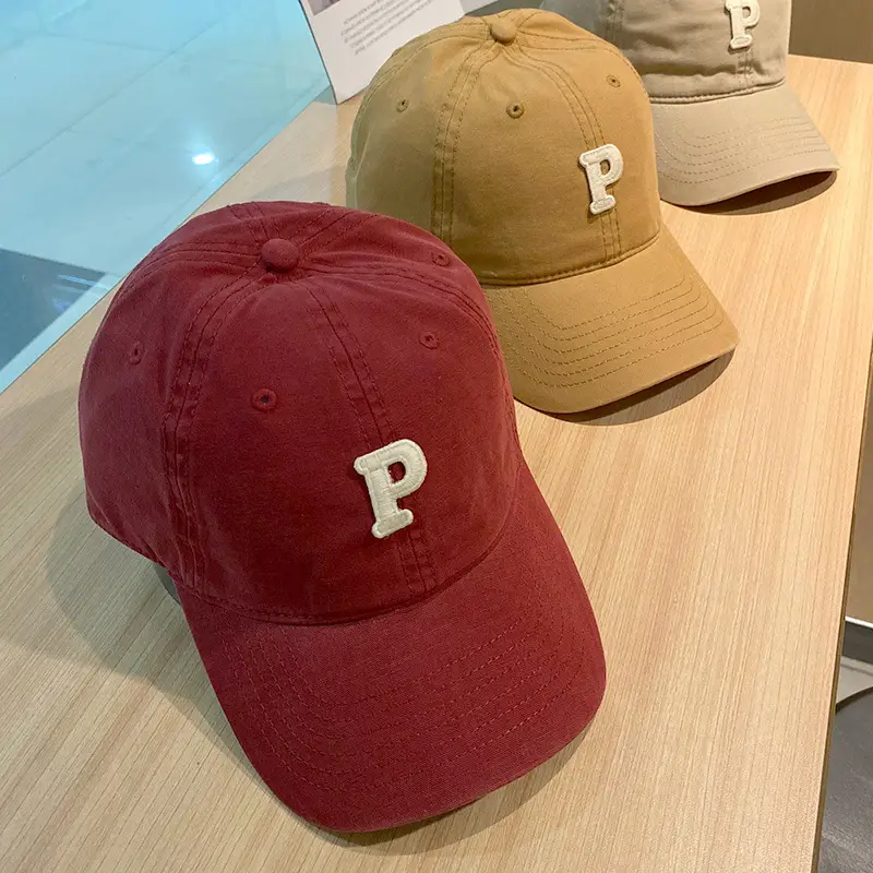 Women Japanese Korean Letter P Cap Casual Autumn - Image 13