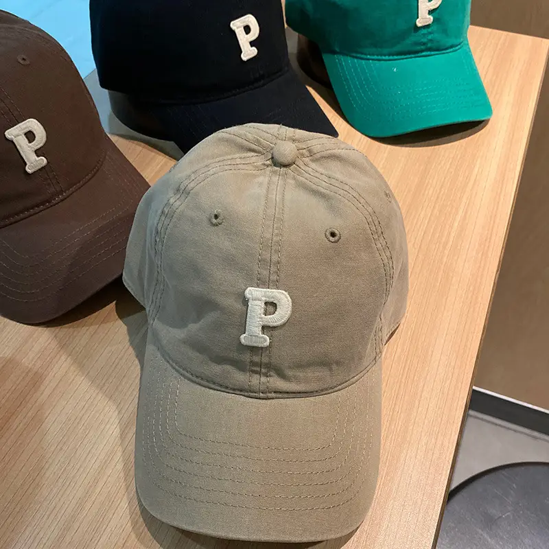 Women Japanese Korean Letter P Cap Casual Autumn - Image 15