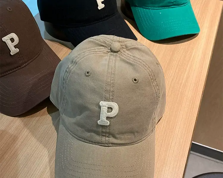 Women Japanese Korean Letter P Cap Casual Autumn — feature 3