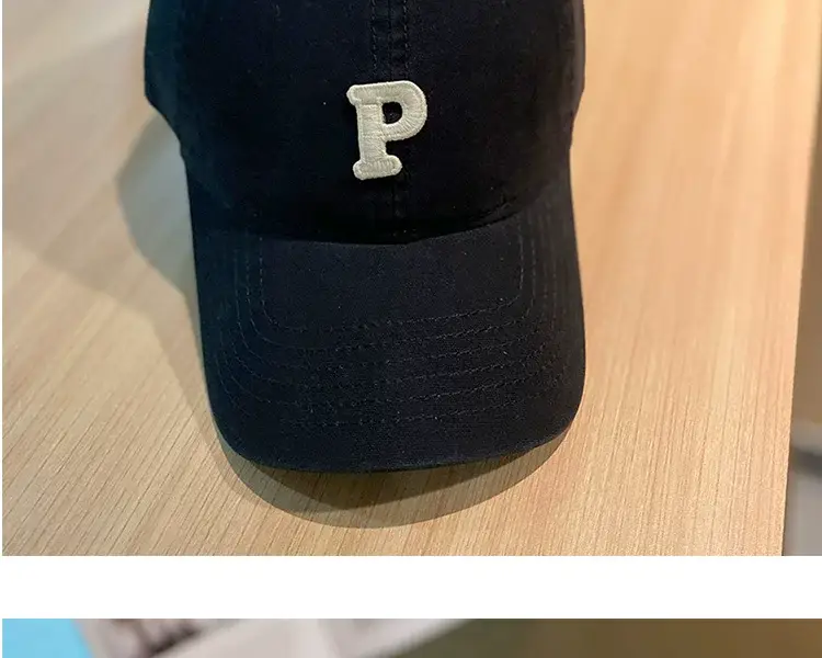 Women Japanese Korean Letter P Cap Casual Autumn — feature 6