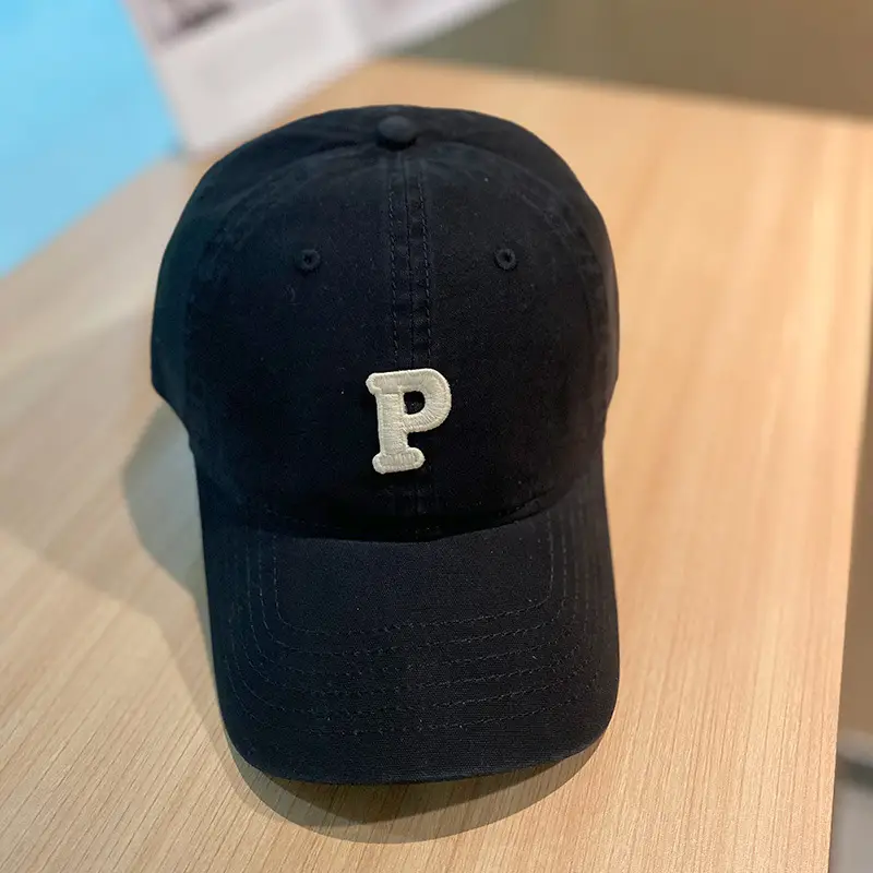 Women Japanese Korean Letter P Cap Casual Autumn - Image 3