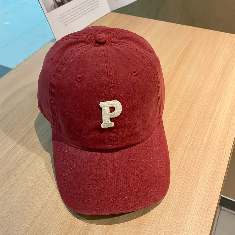 Women Japanese Korean Letter P Cap Casual Autumn - Image 5