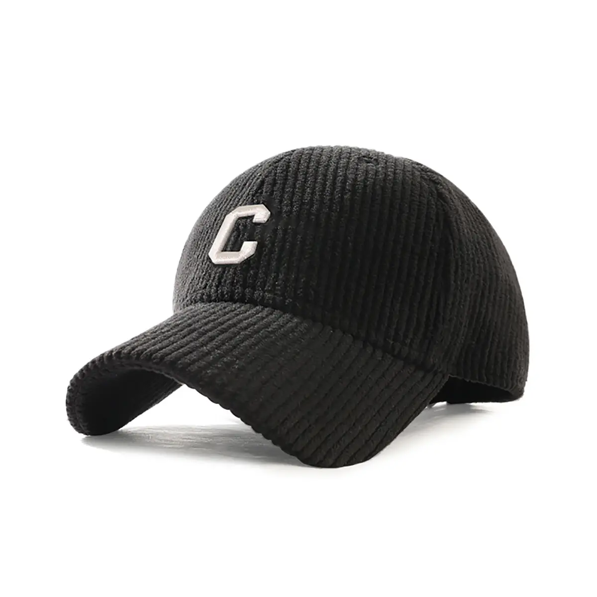 Navy Blue Baseball Cap with White C Embroidery