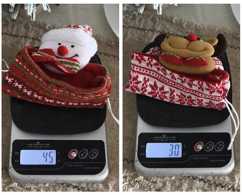 New Knitted Wool Christmas Eve Apple Bag 25cm — feature 12