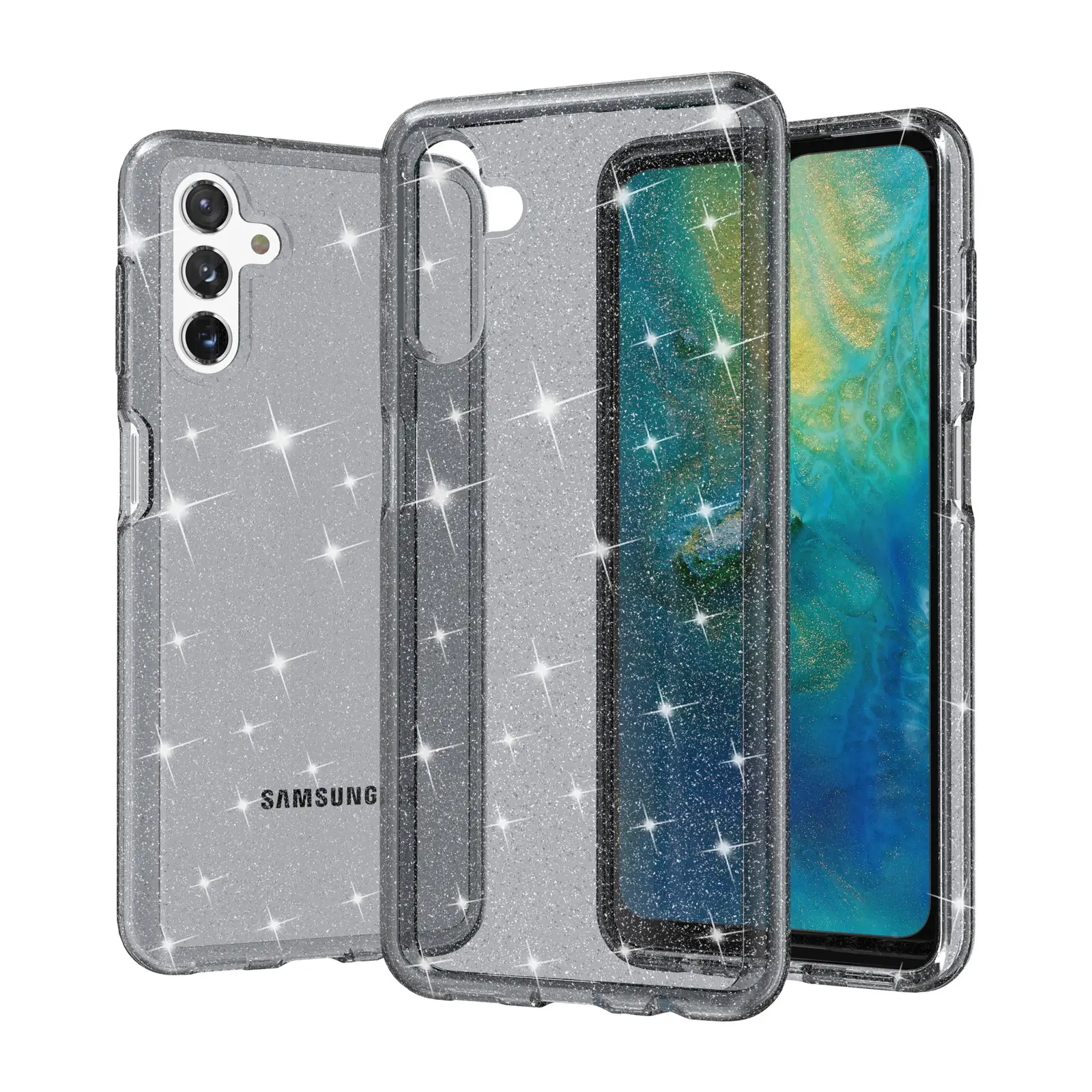 Samsung Terminator A13 Transparent Phone Case Pink Drop Resistant