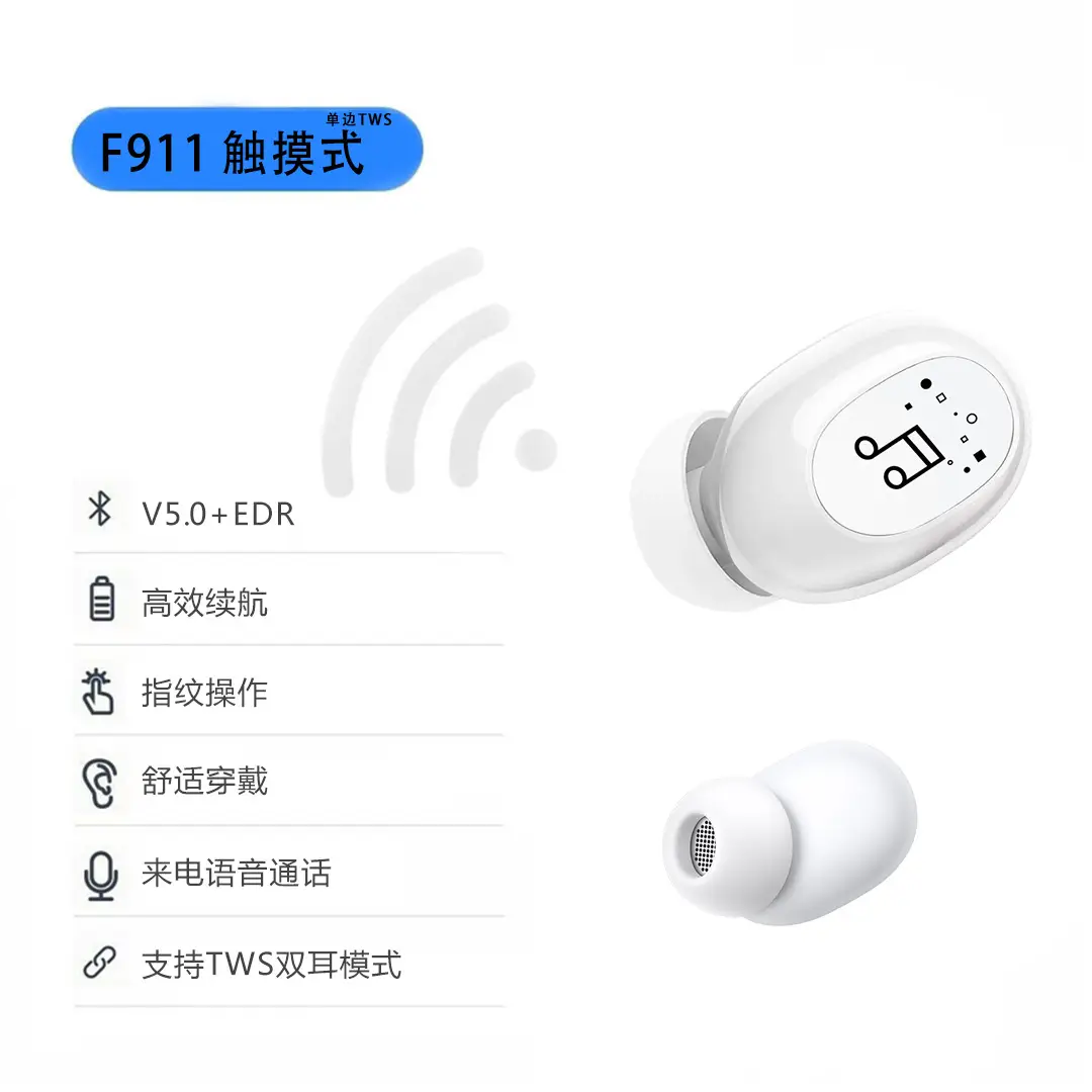 Bluetooth Headset Touch Control Single Ear Volume 5.2 - Image 10