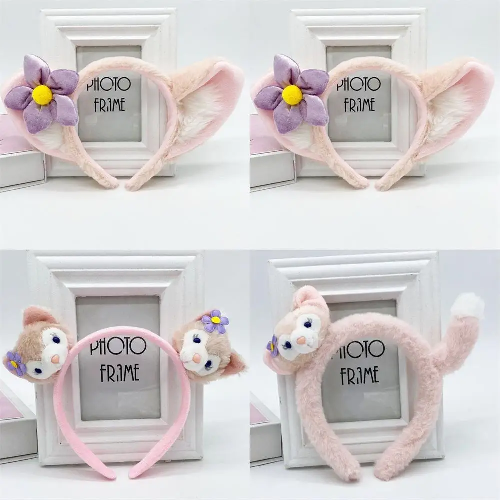 Plush Face Headband for Women with Red Bow - Image 28