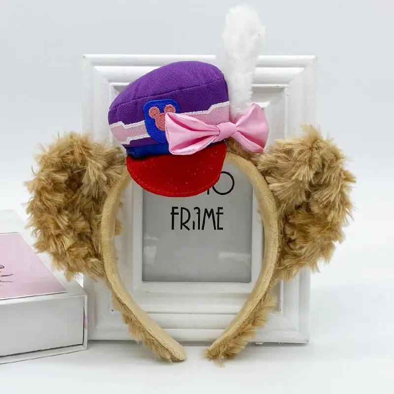 Plush Face Headband for Women with Red Bow - Image 30