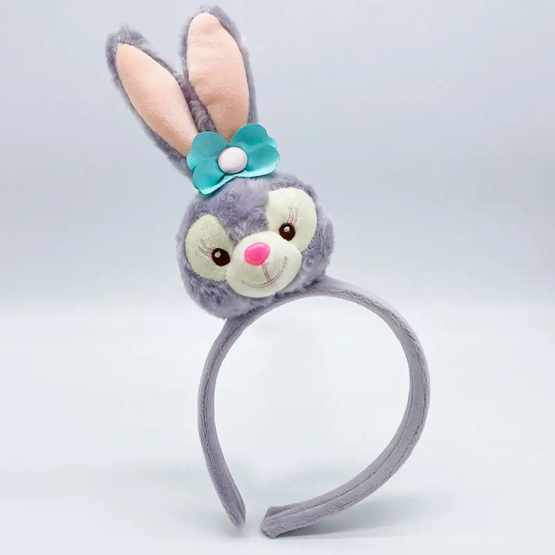 Plush Face Headband for Women with Red Bow - Image 20