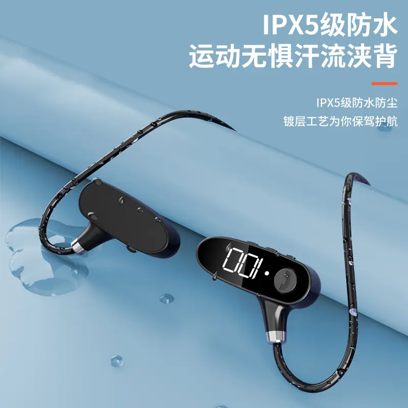 Wireless Bluetooth Headset with Noise Cancellation & Digital Display - Image 5