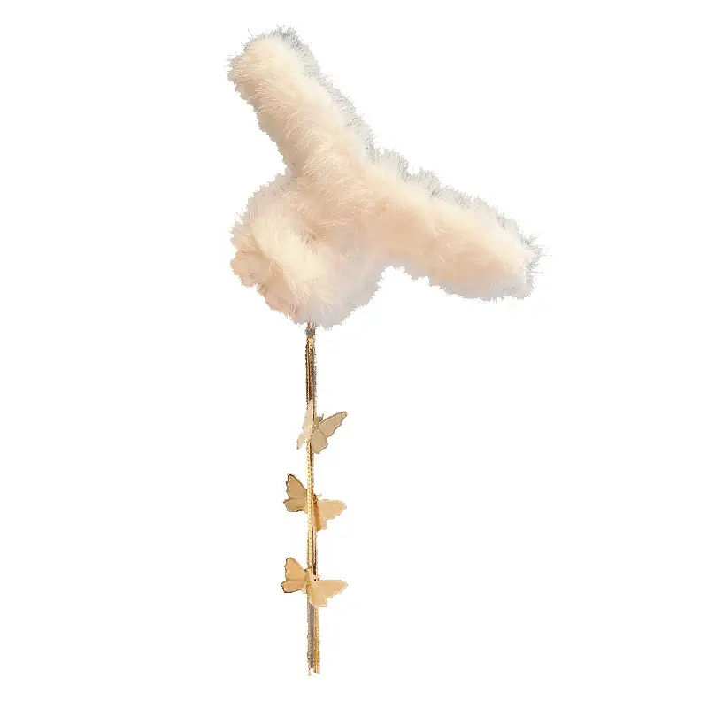 Plush Clip Headwear for Girls with Tassel and Eye Button - Image 53