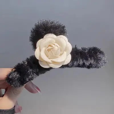 Plush Clip Headwear for Girls with Tassel and Eye Button - Image 24