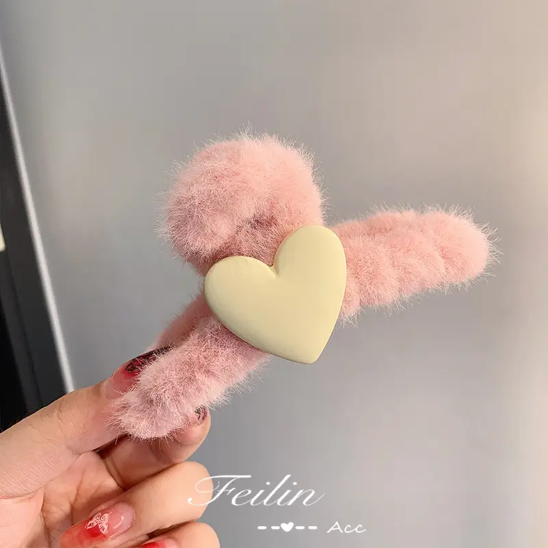 Plush Clip Headwear for Girls with Tassel and Eye Button - Image 31